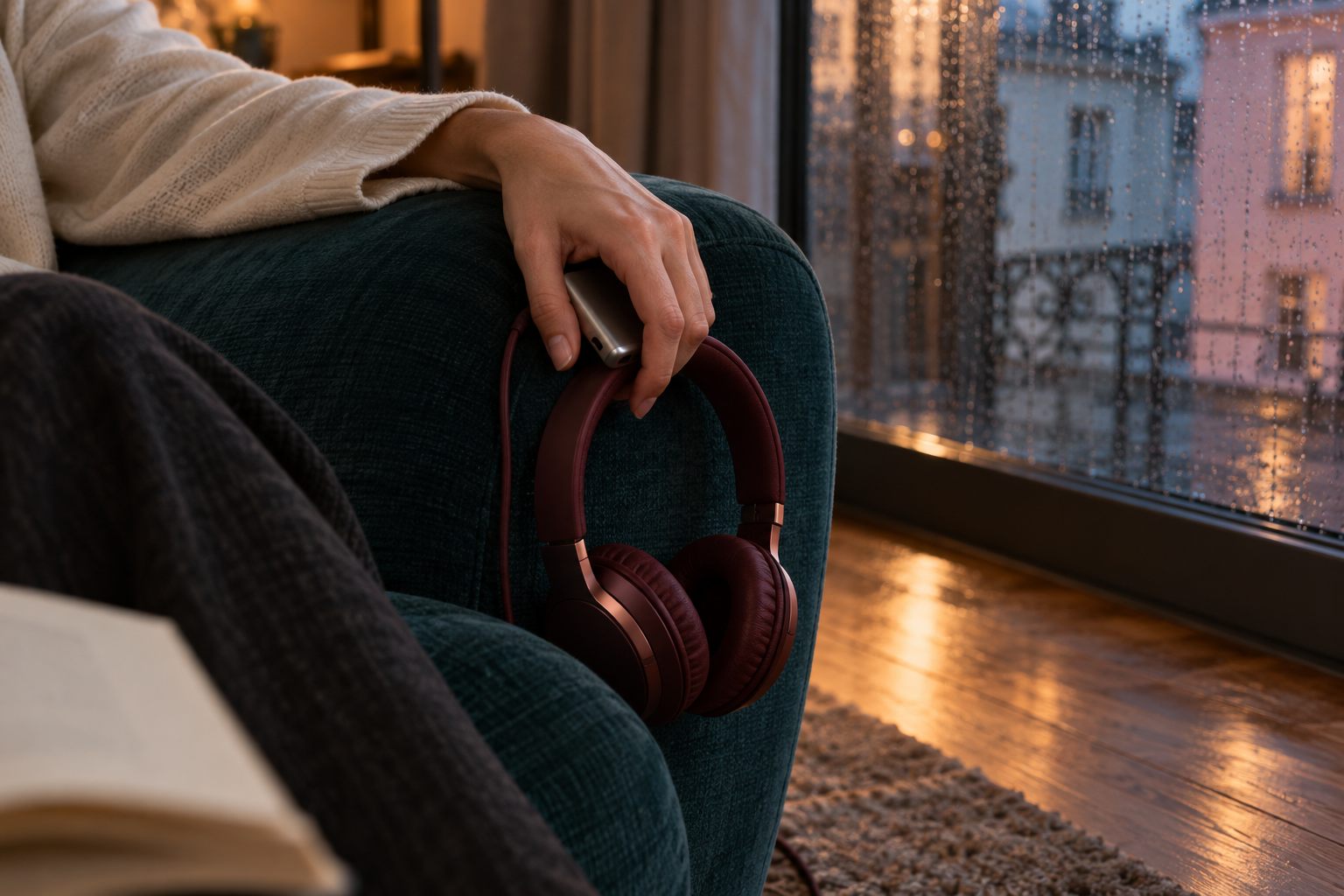 Illustration: A quiet personal evening with music