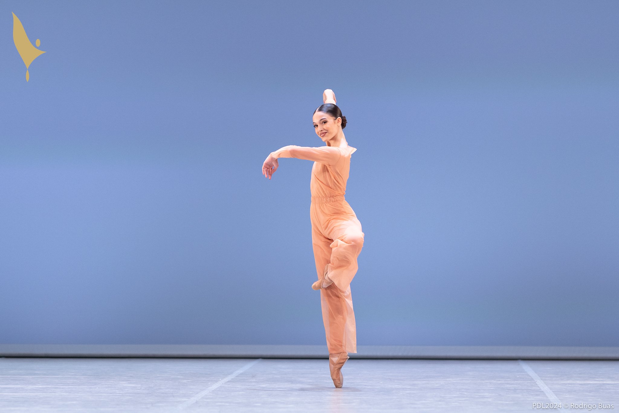 Paloma Livellara Vidart performing the contemporary variation at the 2024 Prix de Lausanne